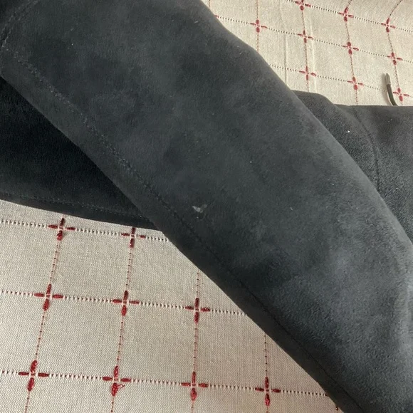 Sam Edelman “Kristie” Black Faux Suede Over the Knee Boots Low Heel PreLoved 8 - Picture 7 of 7